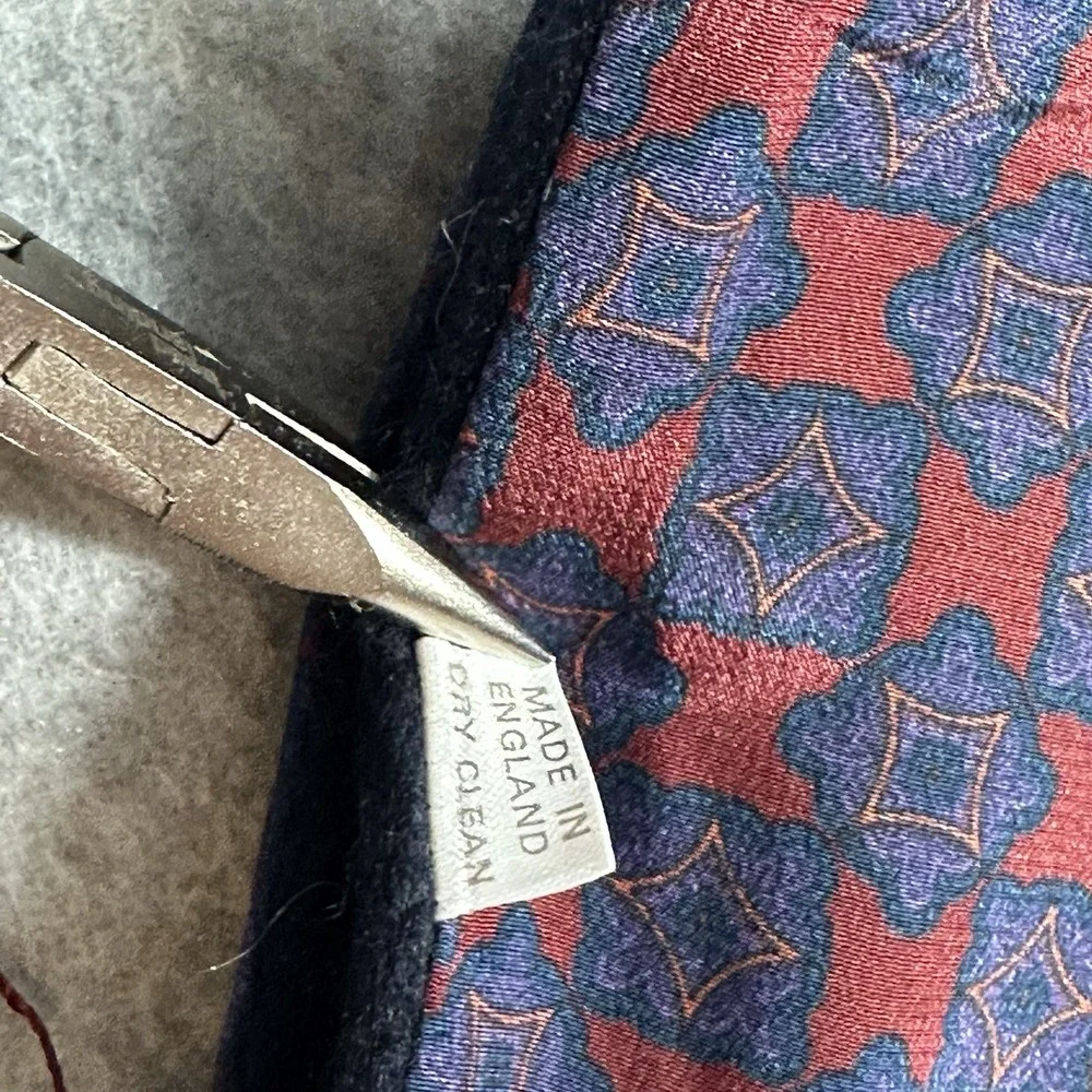 Worth & Worth Vintage Silk Cashmere Opera Scarf Made in England Mens‎